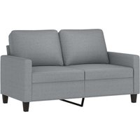 Bonnevie - 2-Sitzer-Sofa Hellgrau 120 cm Stoff vidaXL74435 von BONNEVIE