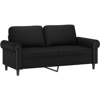 Bonnevie - 2-Sitzer-Sofa Schwarz 140 cm Kunstleder vidaXL106592 von BONNEVIE
