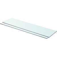 Bonnevie - 2 Stk. Wandregale,Regalböden Glas Transparent 80 x 20 cm vidaXL von BONNEVIE