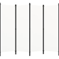 4-tlg. Raumteiler,Paravent,Trennwand,Stellwand Sichtschutz Balkon Cremeweiß 200x180 cm FBDSC748533 4-tlg. Raumteiler,Paravent,Trennwand,Stellwand Sichtschutz Balkon Cremeweiß 200x180 cm FBDSC748533 von BONNEVIE