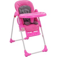 Bonnevie - Baby-Hochstuhl Rosa und Grau vidaXL594469 von BONNEVIE