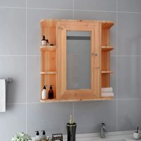 Bad-Hängeschränke - Badezimmer Spiegelschrank Eichefarben 66x17x63 cm mdf -BNC46691 - Braun von BONNEVIE
