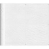 Bonnevie - Balkon-Sichtschutz Weiß 90x1000 cm 100 % Polyester-Oxford vidaXL61893 von BONNEVIE