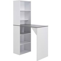 Bartisch mit Schrank Weiß 115x59x200 cm vidaXL776384 von BONNEVIE