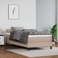 Boxspringbett Bett für Erwachsene Schlafzimmerbett Cappuccino-Braun 80x200 cm Kunstleder NGIVN3848819 Bonnevie von BONNEVIE