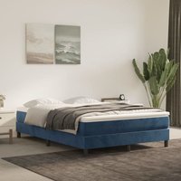 Boxspringbett Bettgestell für Erwachsene Dunkelblau 140x190 cm Samt -BNC25444 von BONNEVIE