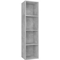 Bücherregal/TV-Schrank,TV-Möbel Betongrau 36x30x143 cm Holzwerkstoff vidaXL von BONNEVIE