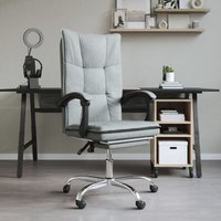 Bonnevie - Bürostuhl Computerstuhl Ergonomisch,Gaming Chair mit Liegefunktion Dunkelgrau Stoff -DE46529 - Grau von BONNEVIE