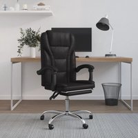 Bürostuhl Computerstuhl Ergonomisch,Gaming Chair mit Liegefunktion Schwarz Kunstleder -DE13560 - Schwarz von BONNEVIE