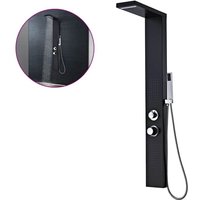 Duschpaneel-System Aluminium Mattschwarz - Vidaxl von VIDAXL