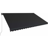 Einziehbare Markise Handbetrieben 500 x 300 cm Anthrazit vidaXL49518 von BONNEVIE