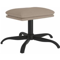 Fußhocker Hellgrau 60x60x36 cm Mikrofasergewebe Vidaxl von VIDAXL