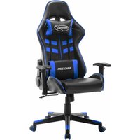 Gaming-Stuhl,Bürostuhl Computerstuhl Ergonomisch,Gaming Chair Schwarz und Blau Kunstleder -DE94124 - Mehrfarbig von BONNEVIE