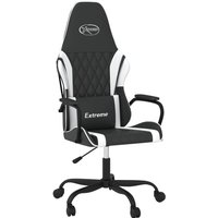 Bonnevie - Gaming-Stuhl mit Massagefunktion Schwarz und Weiß Kunstleder vidaXL896850 von BONNEVIE
