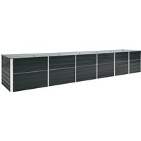 Bonnevie - Garten-Hochbeet,Blumenkasten,Pflanzkasten Balkon, Terrasse, Garten Verzinkter Stahl 480x80x77 cm Anthrazit VMEC656483 Bonnevie - Garten-Hochbeet,Blumenkasten,Pflanzkasten Balkon, Terrasse, Garten Verzinkter Stahl 480x80x77 cm Anthrazit VMEC656483 von BONNEVIE