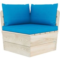 Garten-Paletten-Ecksofa mit Kissen Imprägniertes Fichtenholz vidaXL832114 von BONNEVIE