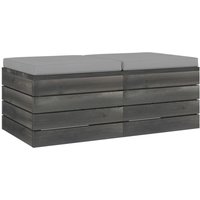 Bonnevie - Garten-Paletten-Hocker 2 Stk. mit Kissen Kiefer Massivholz vidaXL372781 von BONNEVIE