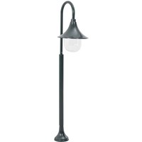 Bonnevie - Garten-Pollerleuchte E27 120 cm Aluminium Dunkelgrün vidaXL730388 von BONNEVIE