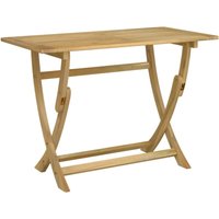 Gartentisch Klappbar 110x55x75 cm Massivholz Akazie Vidaxl Braun von BONNEVIE