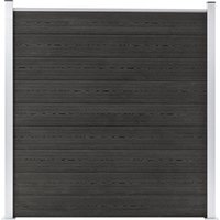 Bonnevie - Gartenzaun wpc 180×186 cm Grau CFW713944 Bonnevie - Gartenzaun wpc 180×186 cm Grau CFW713944 von BONNEVIE