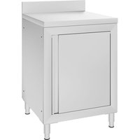 Bonnevie - Gastro-Arbeitstisch mit Schrank 60x60x96 cm Edelstahl CFW151737 Bonnevie - Gastro-Arbeitstisch mit Schrank 60x60x96 cm Edelstahl CFW151737 von BONNEVIE