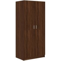 Bonnevie - Kleiderschrank,Aufbewahrungsschrank Braun Eichen-Optik 80x52x180 cm Holzwerkstoff vidaXL von BONNEVIE