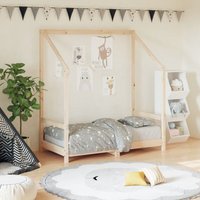 Komfortables Kinderbett Einzelbett im Zimmer 70x140 cm Massivholz Kiefer -BVE12412 von BONNEVIE