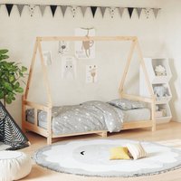 Komfortables Kinderbett Einzelbett im Zimmer 80x160 cm Massivholz Kiefer -BVE98525 von BONNEVIE