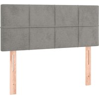 Jinlefu - Kopfteil Hellgrau 80x5x78/88 cm Samt vidaXL Jinlefu - Kopfteil Hellgrau 80x5x78/88 cm Samt vidaXL von JINLEFU