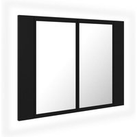 LED-Bad-Spiegelschrank Schwarz 60x12x45 cm Acryl Vidaxl LED-Bad-Spiegelschrank Schwarz 60x12x45 cm Acryl Vidaxl von VIDAXL