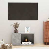 Moderne TV-Möbel, TV-Lowboard TV-Schrank für das Wohnzimmer Betongrau 60x24x32 cm Holzwerkstoff -FV49883 - Grau von BONNEVIE