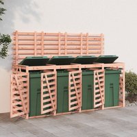 Mülltonnenbox für 4 Tonnen Massivholz Douglasie vidaXL200817 von BONNEVIE