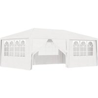 Profi-Partyzelt mit Seitenwänden 4×6 m Weiß 90 g/m² CFW119769 von BONNEVIE