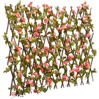 Bonnevie - Rankgitter mit Künstlichem Efeu Erweiterbar Dunkelrosa 180x60cm CFW818236 Bonnevie - Rankgitter mit Künstlichem Efeu Erweiterbar Dunkelrosa 180x60cm CFW818236 von BONNEVIE