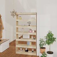 Bonnevie - Raumteiler/Bücherregal Paravent Bücherschrank Sonoma-Eiche 100×30×198 cm Holzwerkstoff -BNC23010 von BONNEVIE