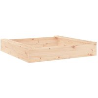 Sandkasten mit Sitzen Quadratisch Massivholz Kiefer Vidaxl von VIDAXL