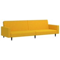 Bonnevie - Schlafsofa 2-Sitzer Gelb Samt vidaXL66542 von BONNEVIE