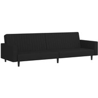 Bonnevie - Schlafsofa 2-Sitzer Schwarz Samt vidaXL54787 von BONNEVIE