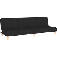 Bonnevie - Schlafsofa 2-Sitzer Schwarz Stoff vidaXL66877 von BONNEVIE