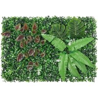 Bonnevie - Sichtschutz aus Kunstpflanzen 6 Stk. Grün 40x60 cm vidaXL47768 von BONNEVIE