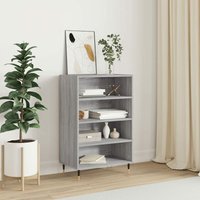 Sideboard Highboard für Wohnzimmer - Schrank Kommode Anrichte Grau Sonoma 57x35x90 cm Holzwerkstoff -FV53969 von BONNEVIE