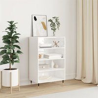 Sideboard Highboard für Wohnzimmer - Schrank Kommode Anrichte Hochglanz-Weiß 57x35x90 cm Holzwerkstoff -FV22992 von BONNEVIE