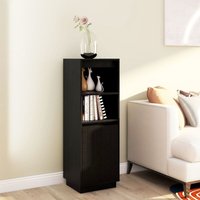 Bonnevie - Sideboard Highboard für Wohnzimmer - Schrank Kommode Anrichte Schwarz 37x34x110 cm Massivholz Kiefer -FV39500 von BONNEVIE