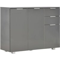 Sideboard Hochglanz-Grau 107x35x80,5 cm vidaXL75252 von BONNEVIE