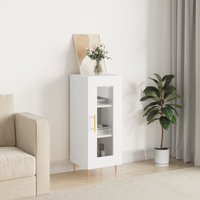 Sideboard Kommode Weiß für Wohnzimmer - Schrank Anrichte 34,5x34x90 cm Holzwerkstoff -FV88727 von BONNEVIE
