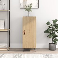 Sideboard Kommode für Wohnzimmer - Schrank Anrichte Sonoma-Eiche 34,5x34x90 cm Holzwerkstoff -FV10585 von BONNEVIE