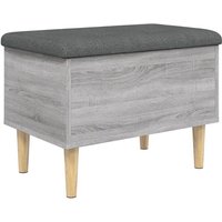 Sitzbank mit Stauraum Grau Sonoma 62x42x46 cm Holzwerkstoff vidaXL51410 von BONNEVIE