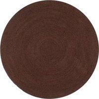Bonnevie - Teppich,Wohnzimmer Teppiche,Fußmatte Handgefertigt Jute Rund 120 cm Braun VESS350591 Bonnevie - Teppich,Wohnzimmer Teppiche,Fußmatte Handgefertigt Jute Rund 120 cm Braun VESS350591 von BONNEVIE