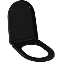 Toilettensitz mit Absenkautomatik und Quick-Release Schwarz CFW583369 von BONNEVIE