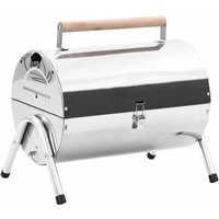 Tragbarer Tisch-Holzkohlegrill Edelstahl Doppelrost Vidaxl von VIDAXL